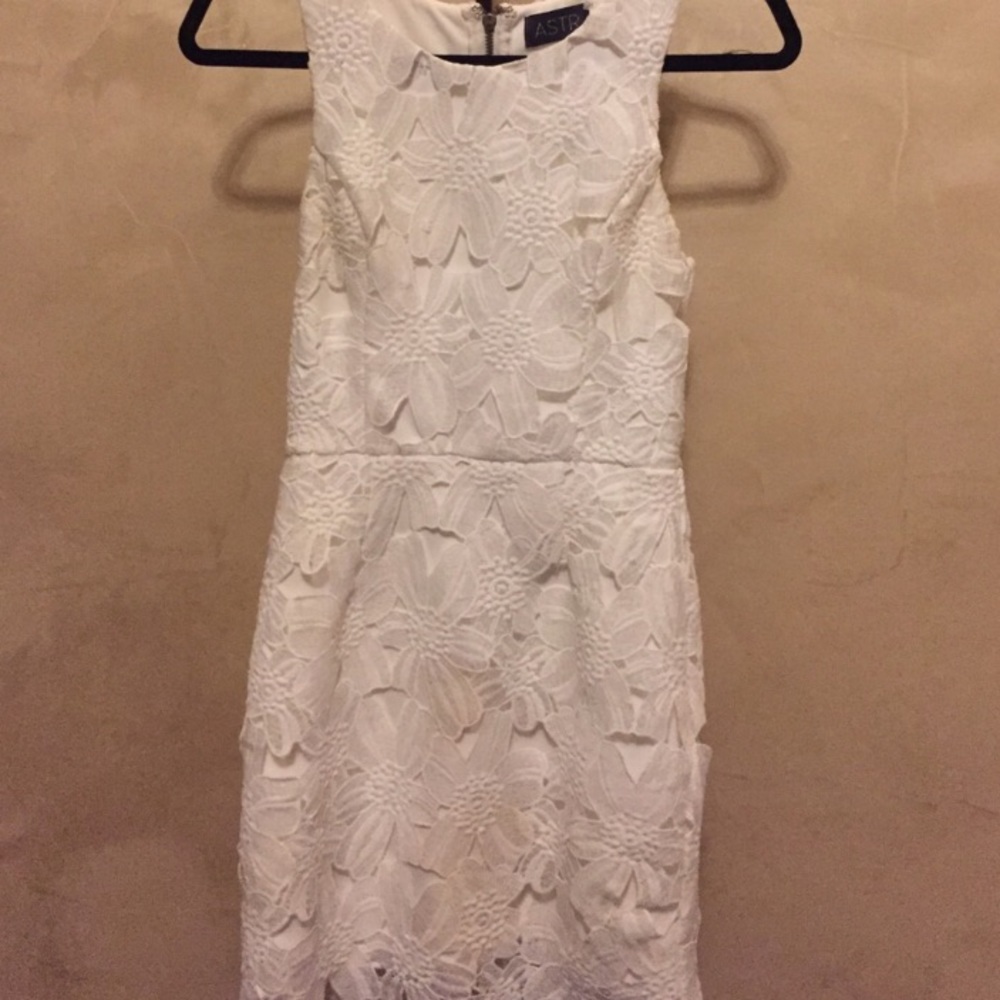 white floral ASTR dress